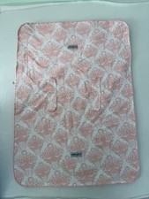 CAR SEAT CANOPY pink damask infant nursing cover minky blanket