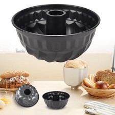 Fluted Ring Bund Cake Round Silicone Baking Mould Decorating Pan Tray Non Stick