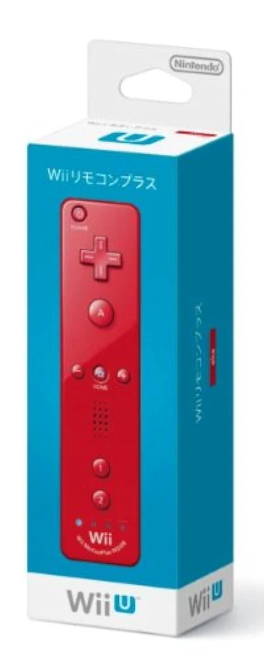 Mando a distancia Nintendo OEM Wii y Wii U Plus rojo Motion Plus muy bueno 9Z Foto 2 de 3