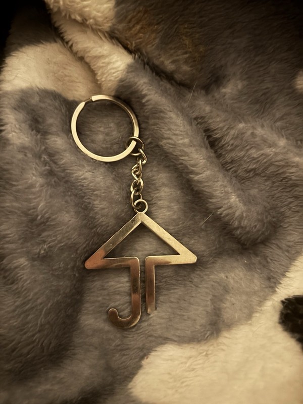 Silver metal Sick Puppies logo Detachable Keyring RARE
