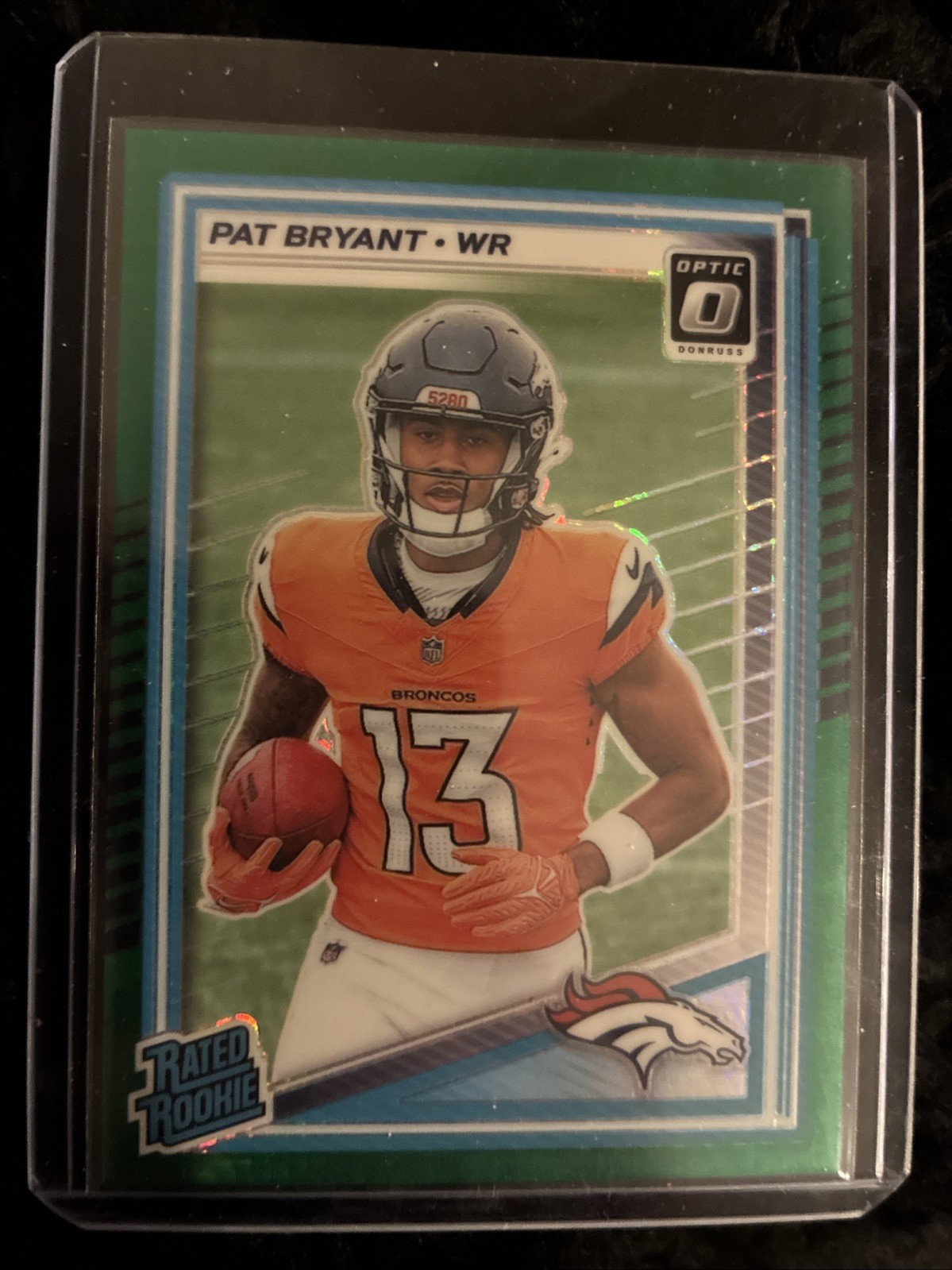 2025 Donruss Optic - Pat Bryant #215 Green Hyper Prizm Rated Rookie