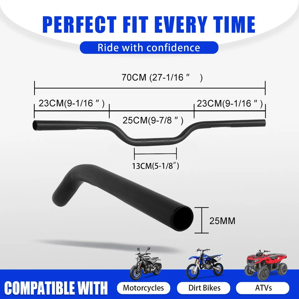 1" Motorcycle Tracker Bar Handlebar For Harley Sportster XL 1200 883 Iron Bobber - Изображение 2 из 4