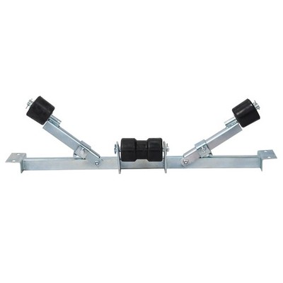 2204lbs Max Load Capacity Boat Trailer Bottom Support Bracket with Keel Rollers