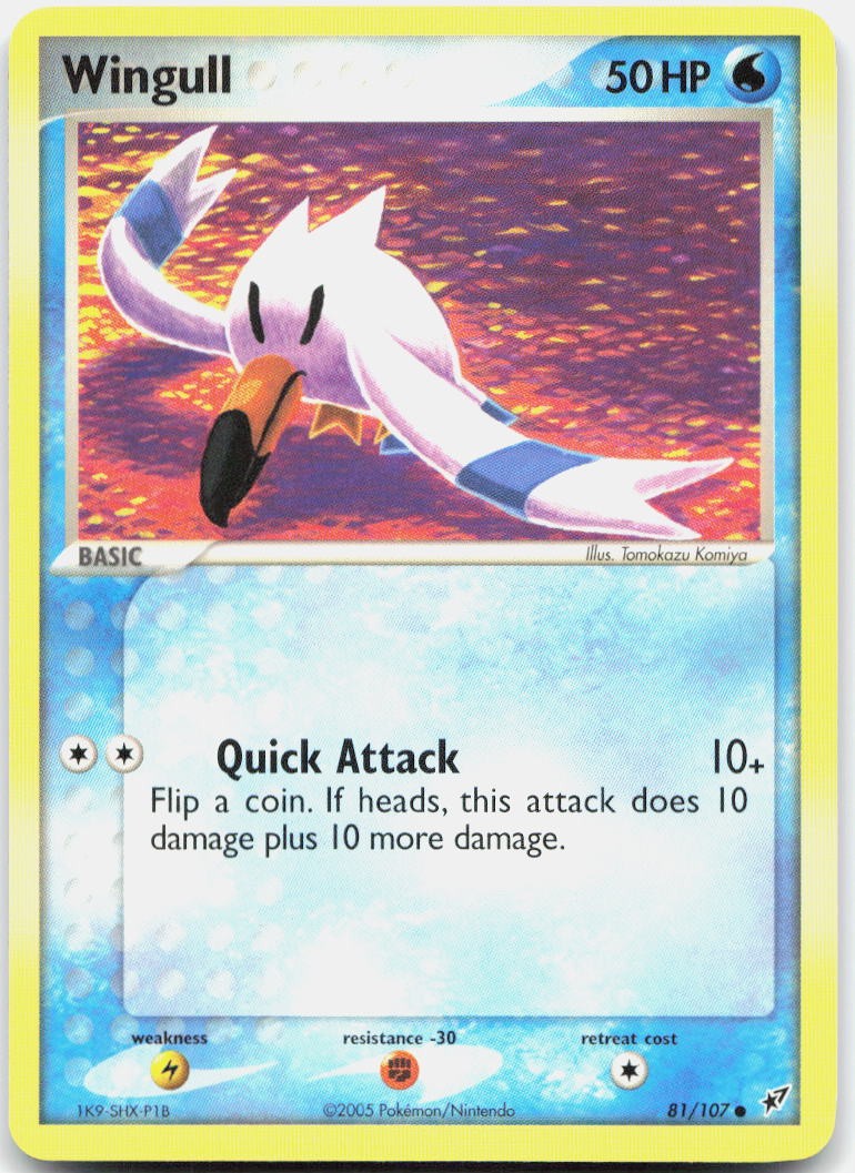 Wingull 81/107 Common Deoxys Pokemon Near Mint