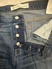 GAP 1969 Relaxed Boyfriend Cuffed Ripped Denim Blue Jeans Size 28 No Stretch — photo 4