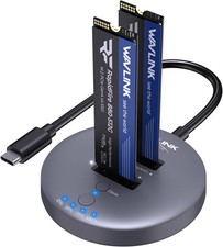M.2 NVMe SSD Cloner Dock Dual-Bay 10Gbps