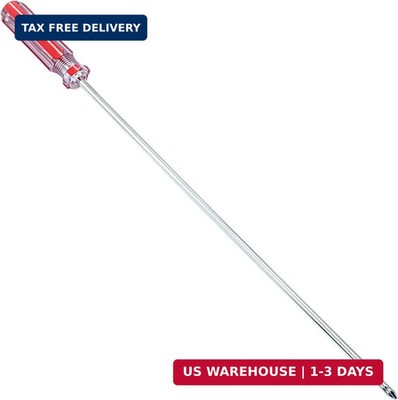Piutouyar 12 Inch Phillips Screwdriver, Extra Long Shaft Cross Head Screwdriver
