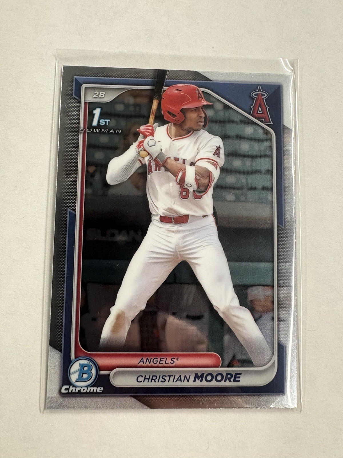 Christian Moore | 2024 Bowman Draft 1st Chrome Base | LA Angels #BDC-13