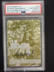 2018 Plates And Patches Patrick Mahomes Yellow Printing Plate Auto 1/1. Auto 10