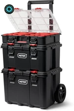 Stack-N-Roll Modular Tools Organizer for Garage Storage and DIY 3 Piece Resin Ro
