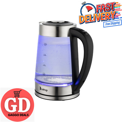 ZOKOP Glas Wasserkocher 2L Blau HD-250 220V 2000W 