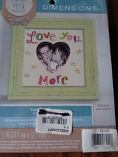 DIMENSIONS CATHY HECK EMBROIDERY KIT LOVE YOU MORE HEART 5" X 5" 71-06249