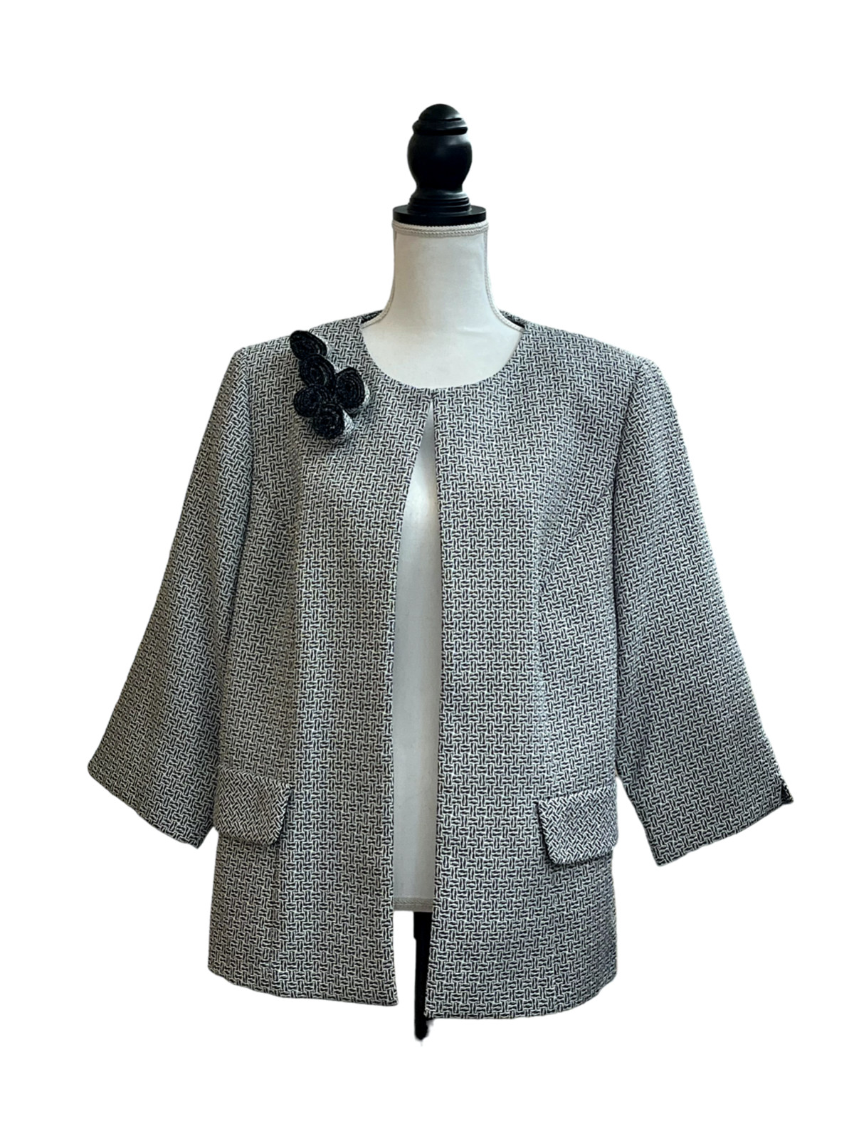 Perceptions Women's Plus Size Herringbone Weave P… - image 2