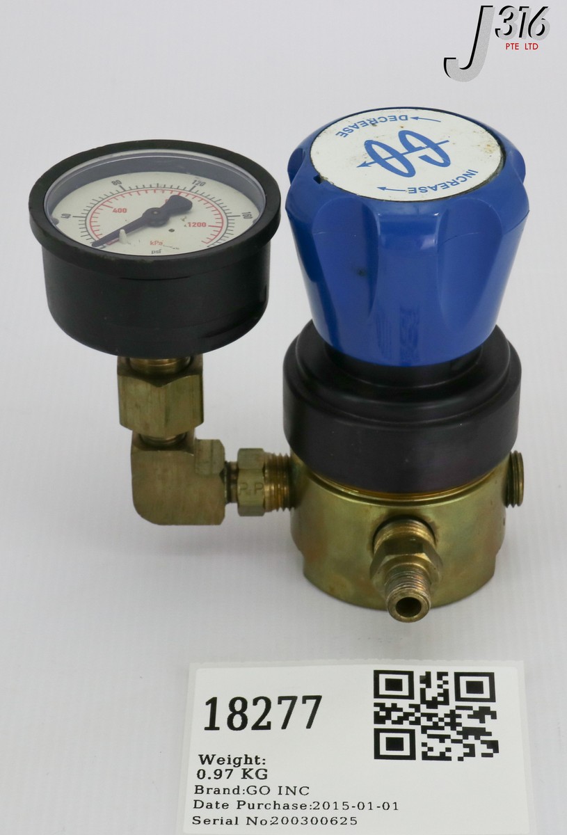オーダー 18277 GO INC PRESSURE REGULATOR W/ NOSHOK GAUGE PR2-2L11A3I111 | eBay