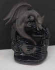 Ceramic Dragon Incense Burner w/ Castle Scene.Super Nice!