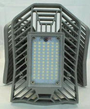 NATHOME LED Garage Lights 80W AC110V E26 Daylight 8000lm Adjustable Three Leaf