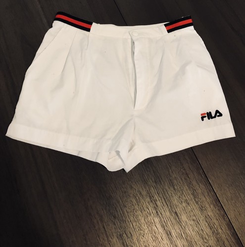 vintage white tennis shorts