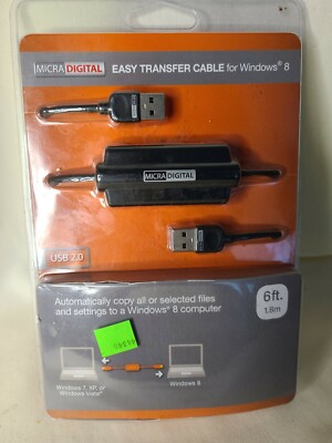 NEW MICRA DIGITAL EASY TRANSFER CABLE for WINDOWS 8 -