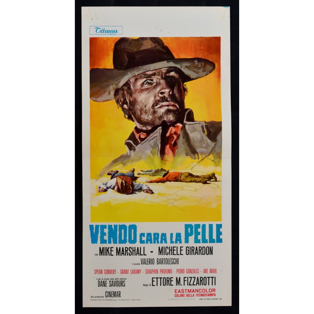 Locandina originale film Vendo cara la pelle (1967) - Regia di Ettore Maria Fizzarotti