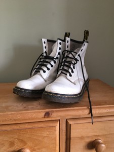 white doc martens size 5