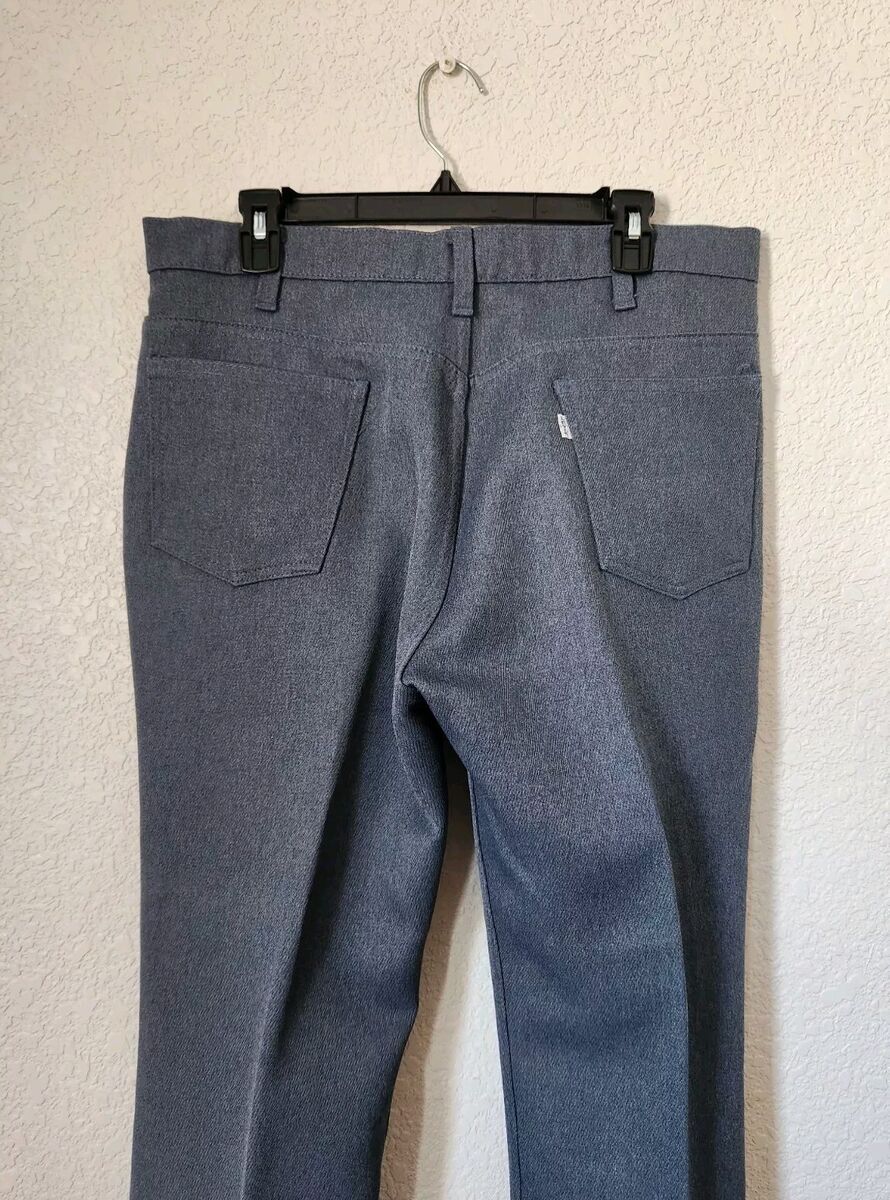 Vintage 70s RARE LEVIS 520 White-Tab Polyester Pants Talon Vintage 70s RARE LEVIS 520 White-Tab Polyester Pants Talon