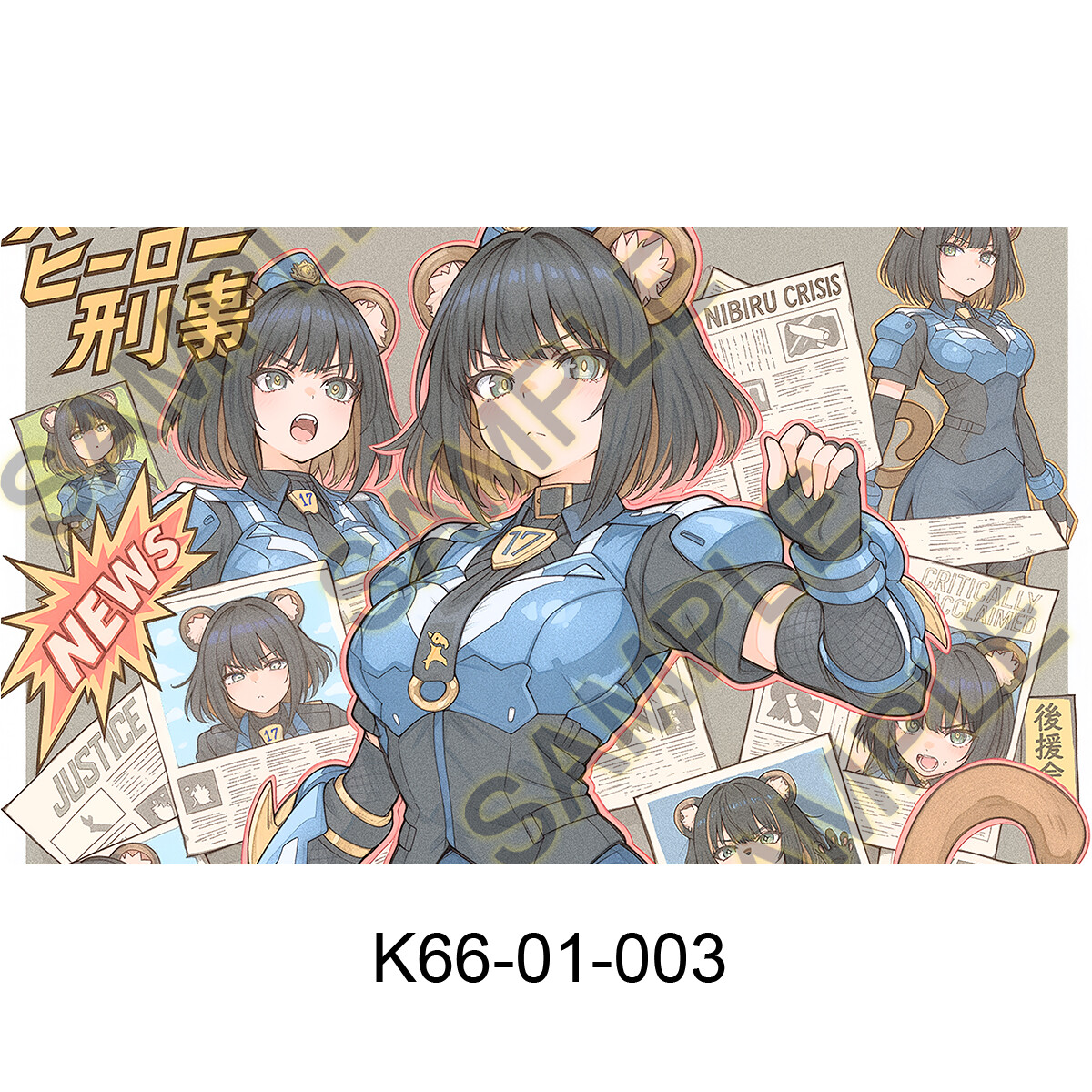 遊戯王OCG プレイマット k９リッパー Yu-Gi-Oh! K9 - #17 Izuna Playmat K9 - #17 