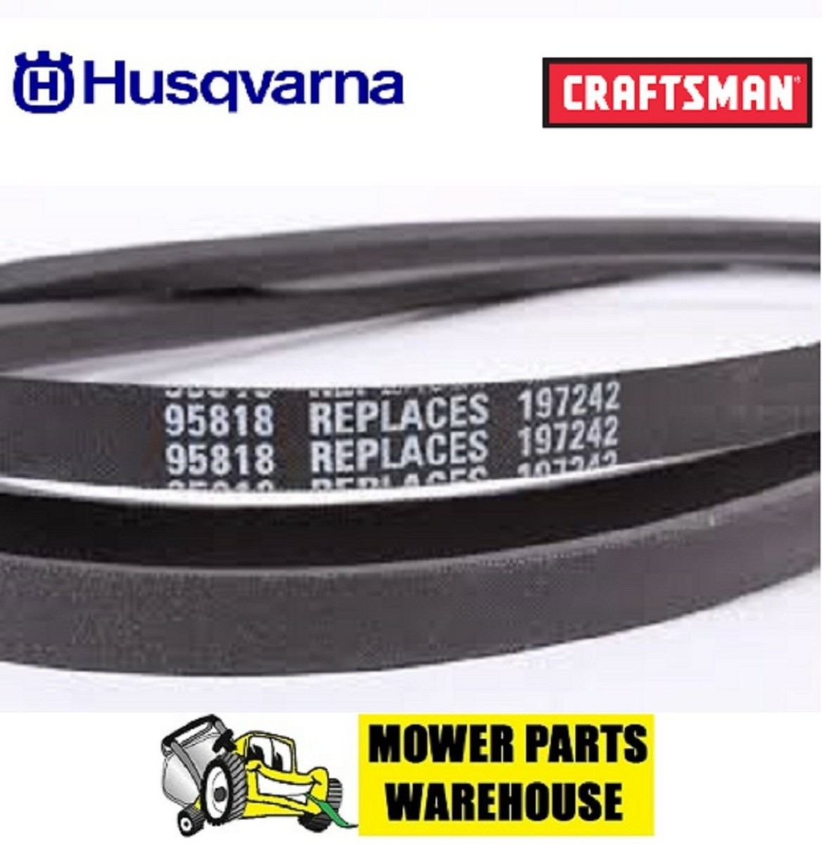 OEM SPEC BELT 197242 532197242 HUSQVARNA CRAFTSMAN 33154 MADE WITH