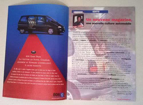 L'Officiel du Monocpace - N°1 d'avril 1997 - Renault Espace dT / Opel Sintra - Imagen 2 de 12