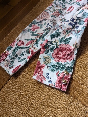Girls Janie & Jack Floral Holiday Tweed Christmas Pants Leggings Lot Of 3 6 - Picture 5 of 8
