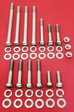 FORD WATER PUMP TIMING COVER BOLTS KIT STAINLESS STEEL HEX 86-93 5.0L 302 EFI