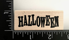 Stampotique Halloween 7216 Wood Mounted Rubber Stamp