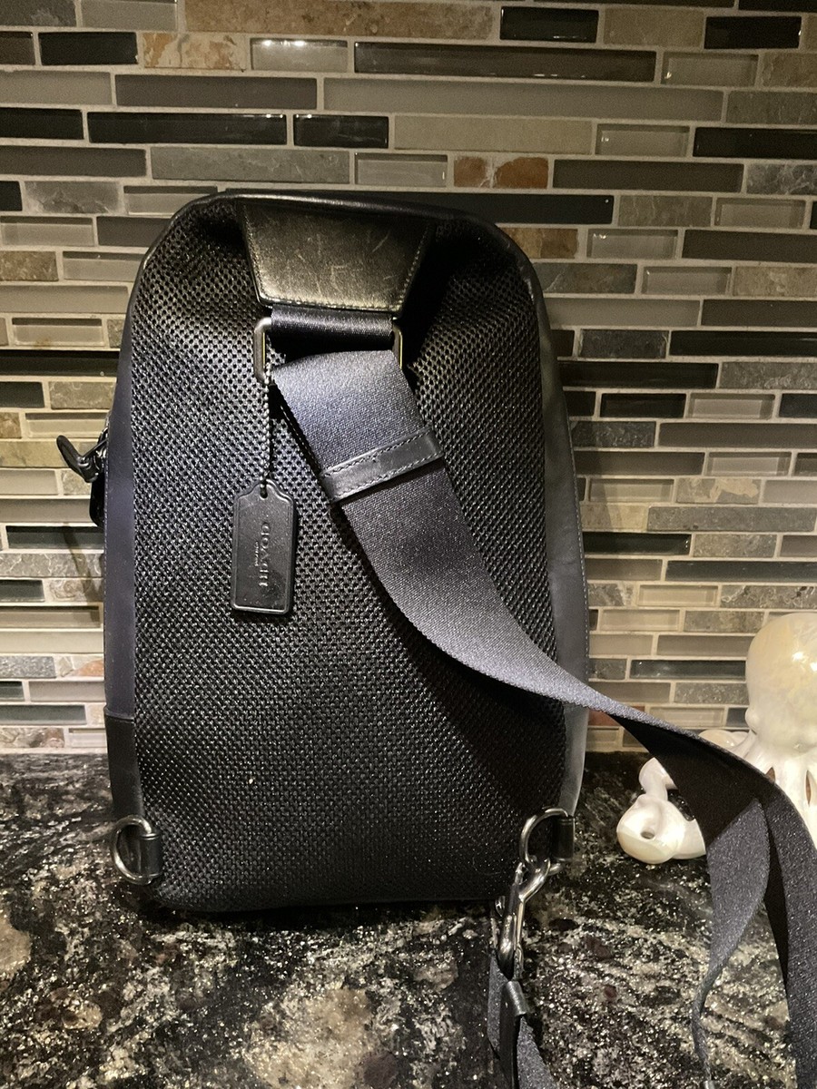 Coach Leather Sling Pack Perforated Calf Leather 56877 | eBay display picture 3