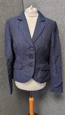 Jack Wills Austerberry Blazer Navy Uk 10 Rrp £179 Ln047 Gg 01