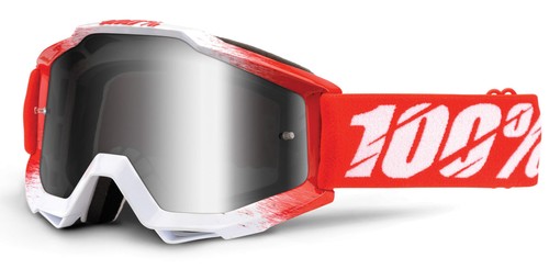 100% ACCURI MOTOCROSS MX GOGGLES MIRROR LENS enduro bike 100 PERCENT NEW - Picture 14 of 35