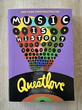 SIGNED QUESTLOVE Music Is History PAPERBACK BOOK Doodle Autograph