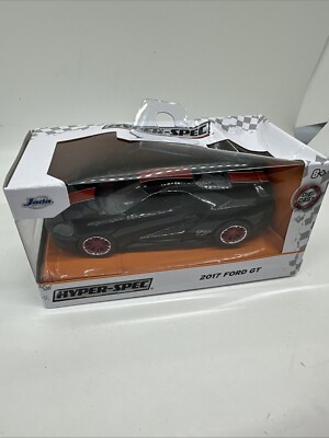 JADA Diecast Hyper-Spec 2017 FORD GT Black W RED Strip 1:32 Scale NEW IN BOX