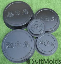 PLATES BARBELL DISCS 5 pcs Molds CONCRETE WEIGHT DISCS OLYMPIC LIFTING D55(45)