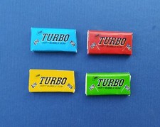 Turbo Car 2021 full set- 4 unopened bubble gums with collectible wrappers inside