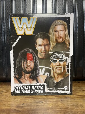 NWO Hulk Hogan Scott Hall Kevin Nash Syxx Hasbro Retro 4 Pack
