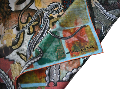 🆕️NEW Authentic CHRISTIAN LACROIX ANIMAL & NOVELTY Print 100