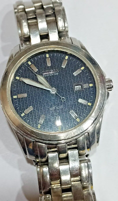 E111-S098397 CITIZEN ECO-DRIVE BLACK DIAL SILVER TONE MEN'S WATCH JC-89