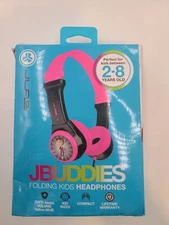 JLABS JBuddies Folding Kids Headphones , Black/Pink 
