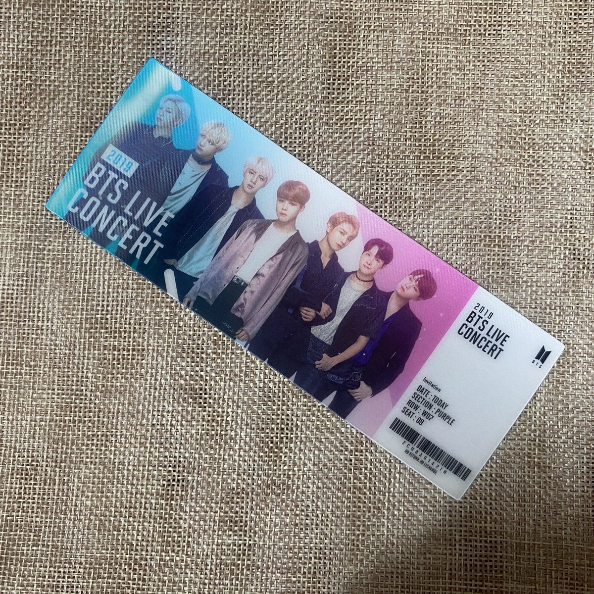 BTS GROUP [ World OST Album ] Lenticular Ticket Photocard / New