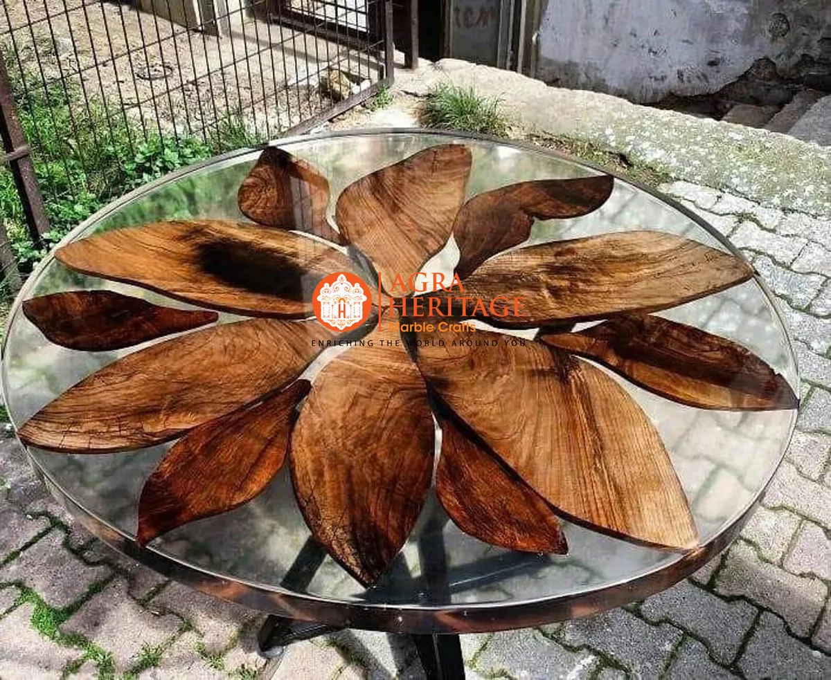 Clear epoxy for wood outlet