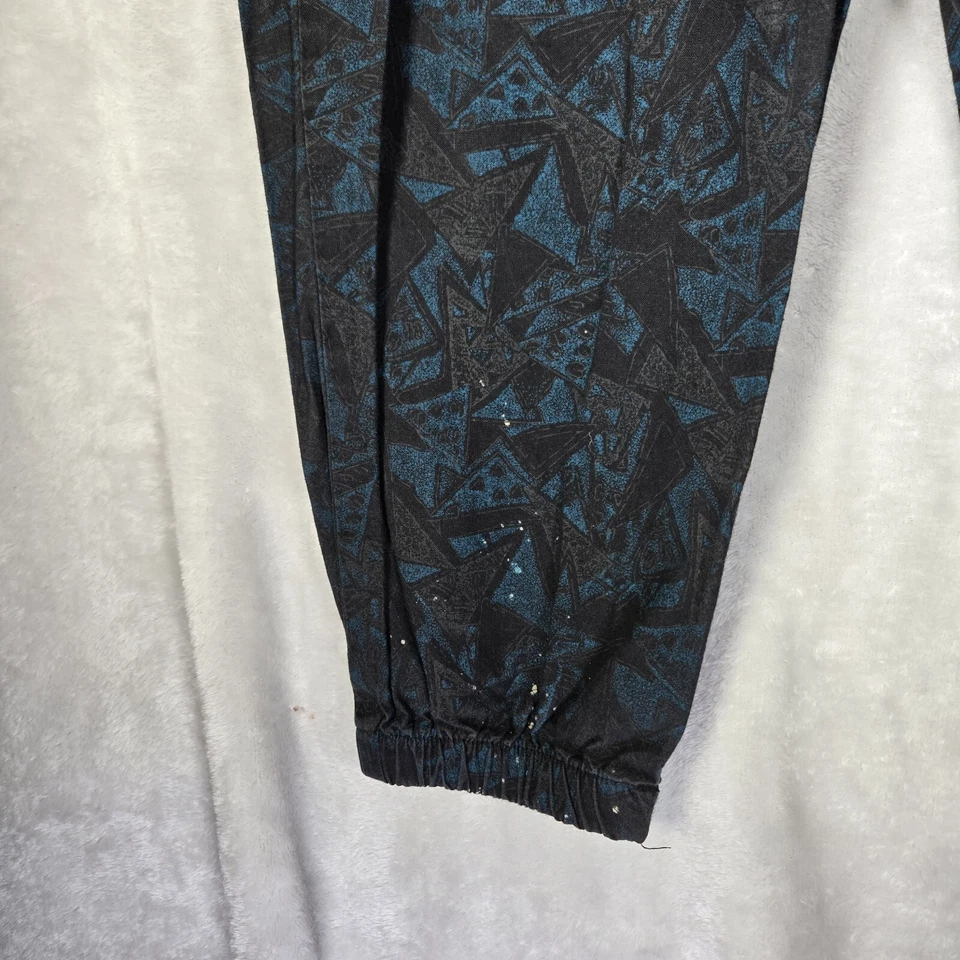 Pantalones International Baggyz Totally Rad Años 80 Vintage Hombre Pequeños Abstractos Elásticos Foto 4 de 4