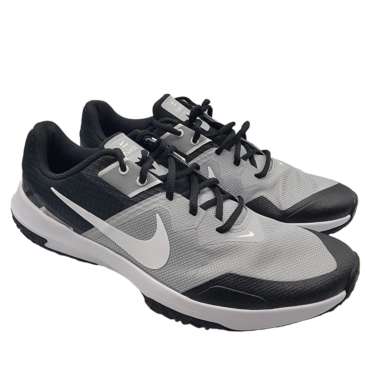 Nike Varsity Compete TR 3 Mens 12 Light Smoke Grey Black White Shoes CJ0813 003