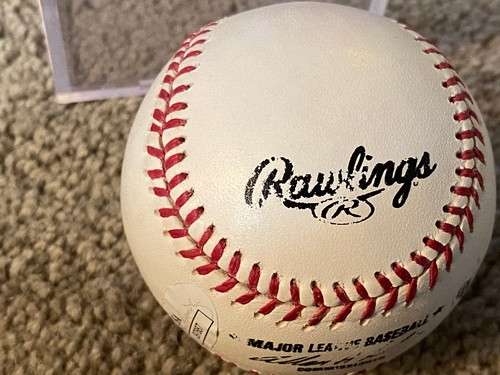 JOSE CANSECO SIGNED AUTO MLB BASEBALL in Cube JSA GA STICKER ATHLETICS RANGERS - Picture 3 of 7