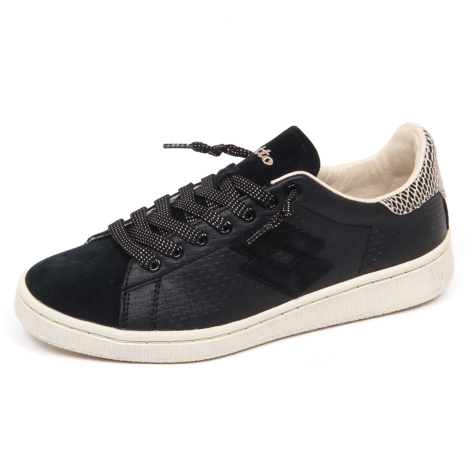 E2414 sneaker donna nero LOTTO LEGGENDA AUTOGRAPH shoe woman