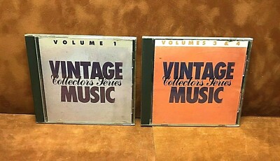 COLLECTORS SERIES VINTAGE MUSIC (2) CDs ~ Volume 1 & Volumes 3 & 4 ~