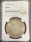 1898-O Morgan Silver Dollar NGC MS66